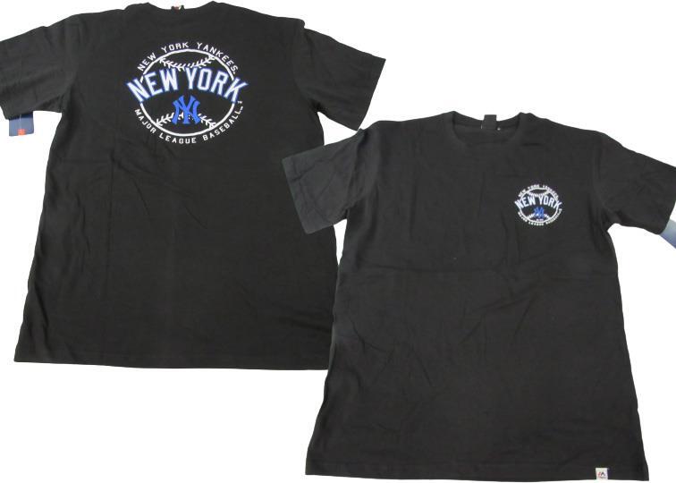 New York Yankees Mens Sizes S-M-L-XL-2XL Black Majestic Shirt
