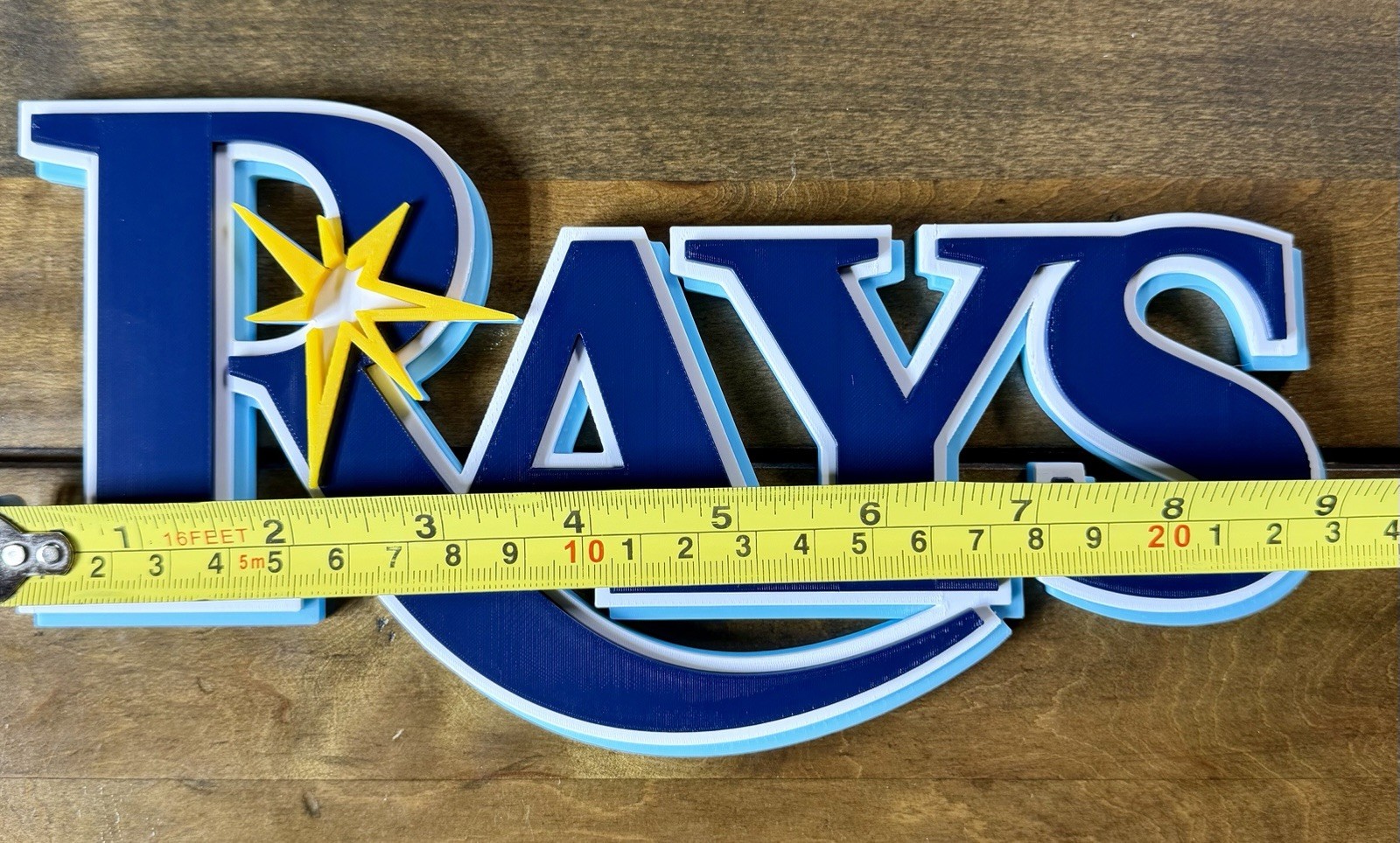 Tampa Bay Rays 3D Logo Sign – MLB Baseball Wall Art Fan Cave Shelf Decor