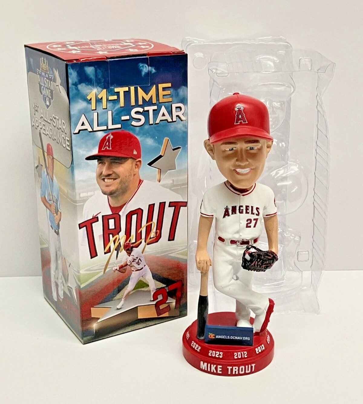 Mike Trout 11x All Star 2024 Los Angeles Angels 2x MVP Bobble SGA Bobblehead