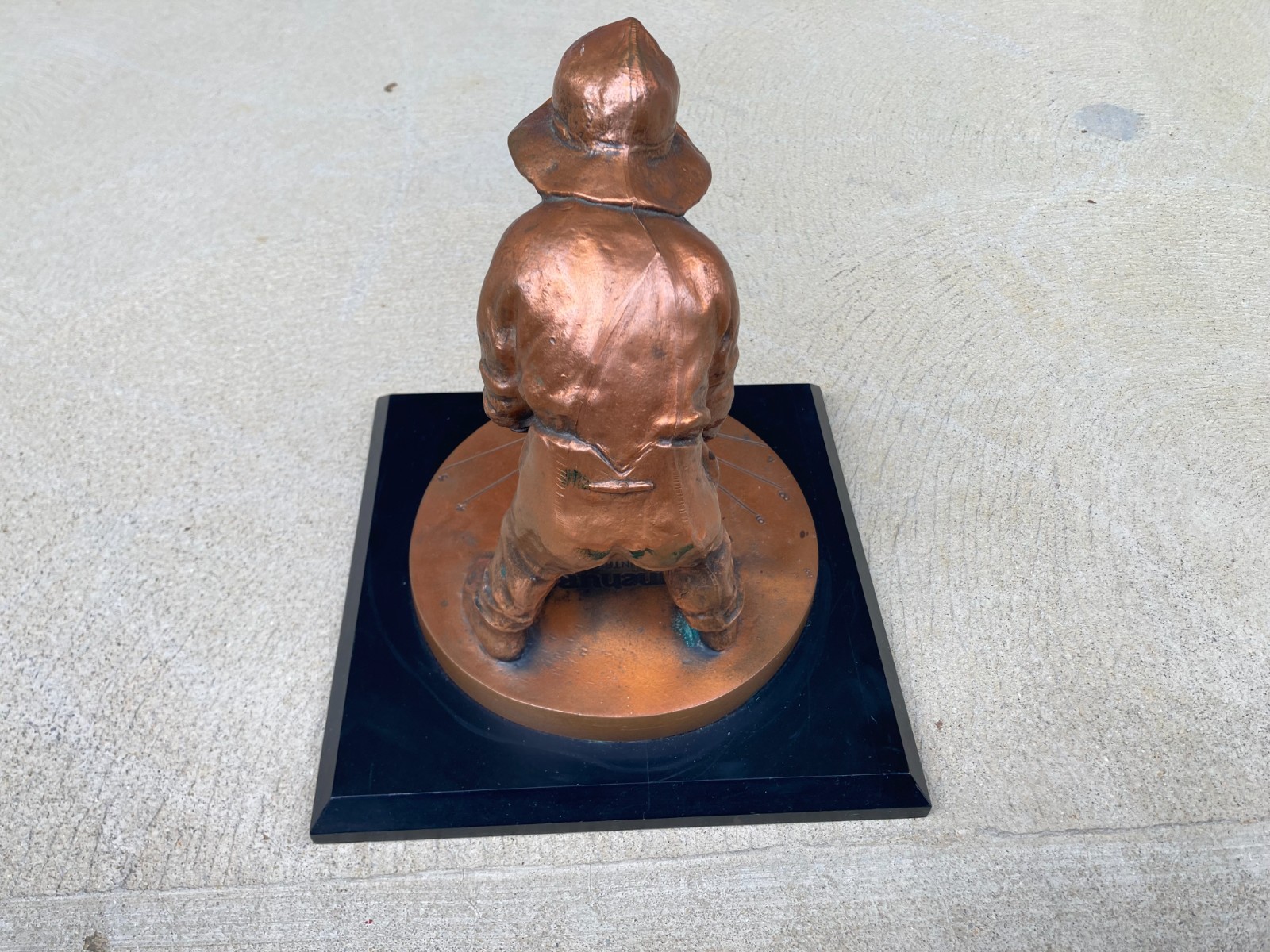 VINTAGE PINEHURST CC PUTTER BOY SUNDIAL SOLID BRONZE 9″x10″ BALFOUR GOLF TROPHY