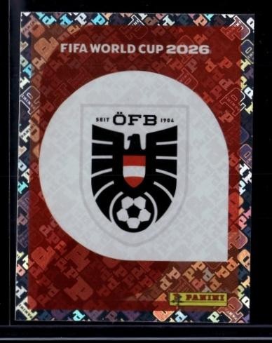 2026 Panini World Cup Sticker Collection Emblem #AUT-1 Austria