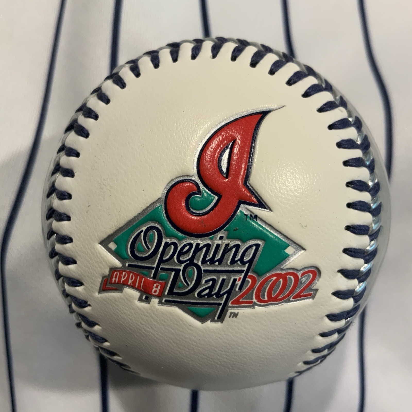 Opening Days 2002 Cleveland Indians Vs. Twins Souvenir Baseball Ball