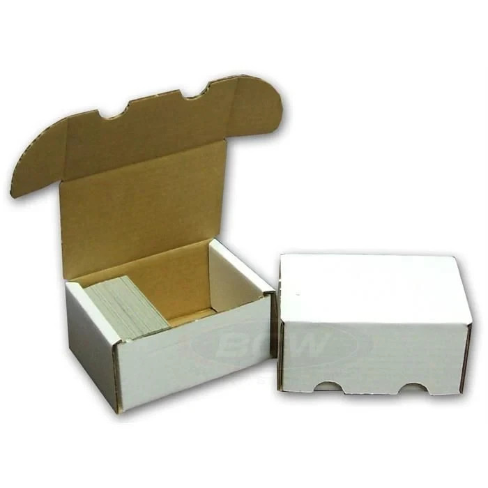 (4x) BCW 300 CT COUNT Corrugated Cardboard Storage Box-Sport Trading Card Boxes