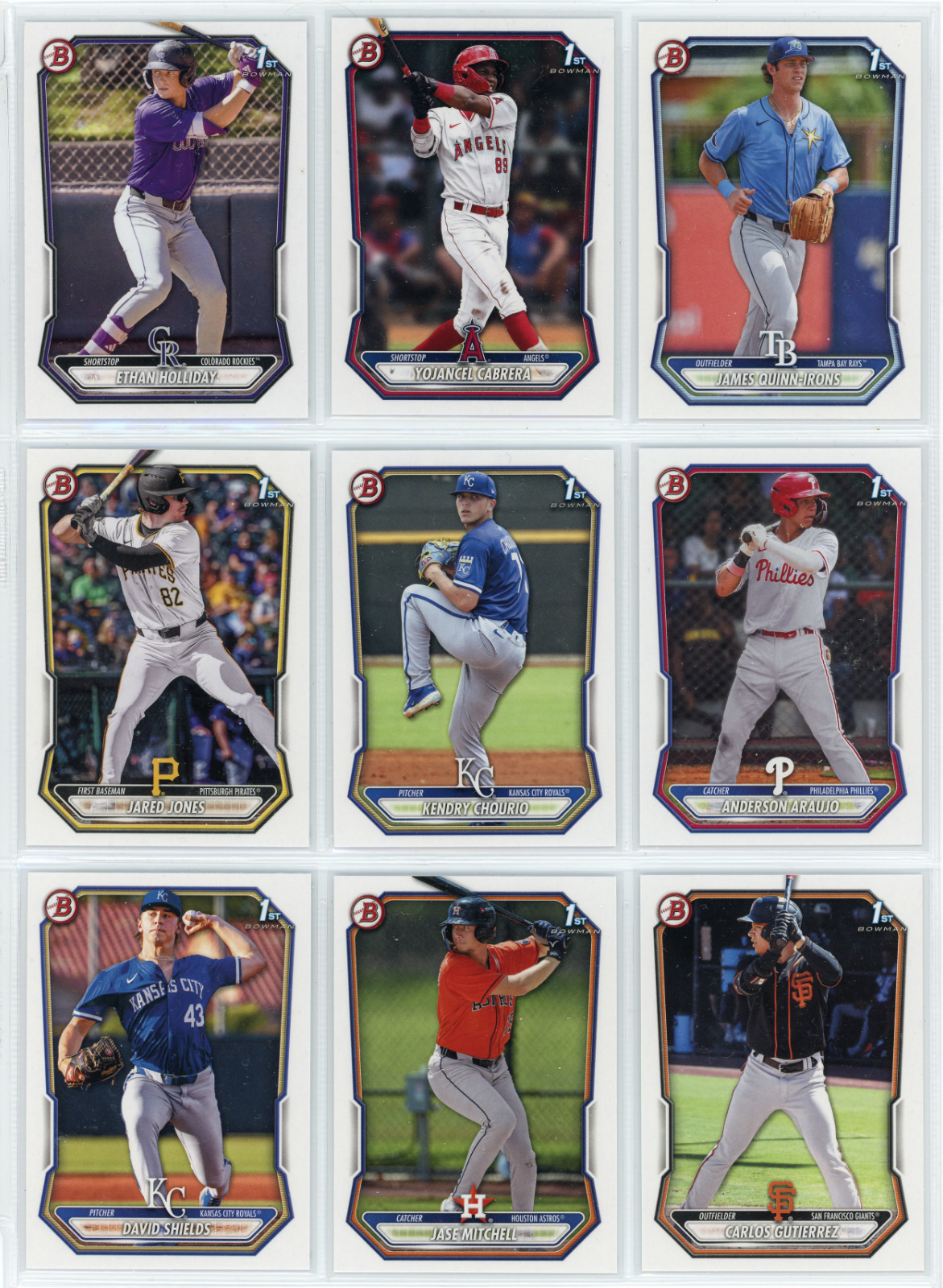 2026 Bowman Prospects – Paper Base – #BP1-150 – You Pick/Choose