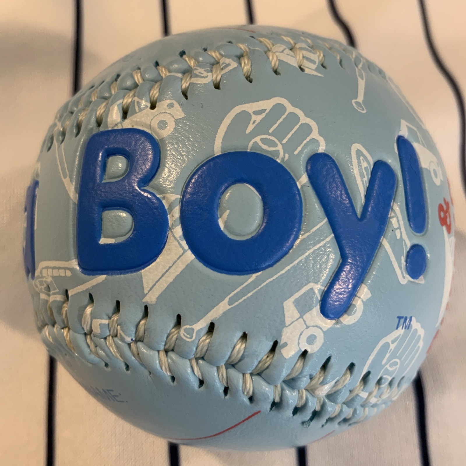 It’s A Boy! Keepsake Birth Announcement Baby Souvenir Baseball Ball