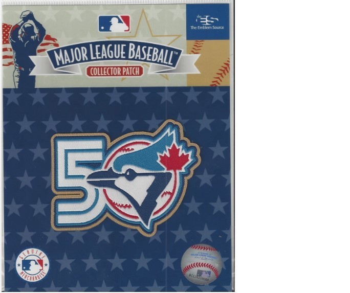 2026 MLB ALCS TORONTO BLUE JAYS JERSEY STYLE PATCH 50TH SEASON WORLD SERIES