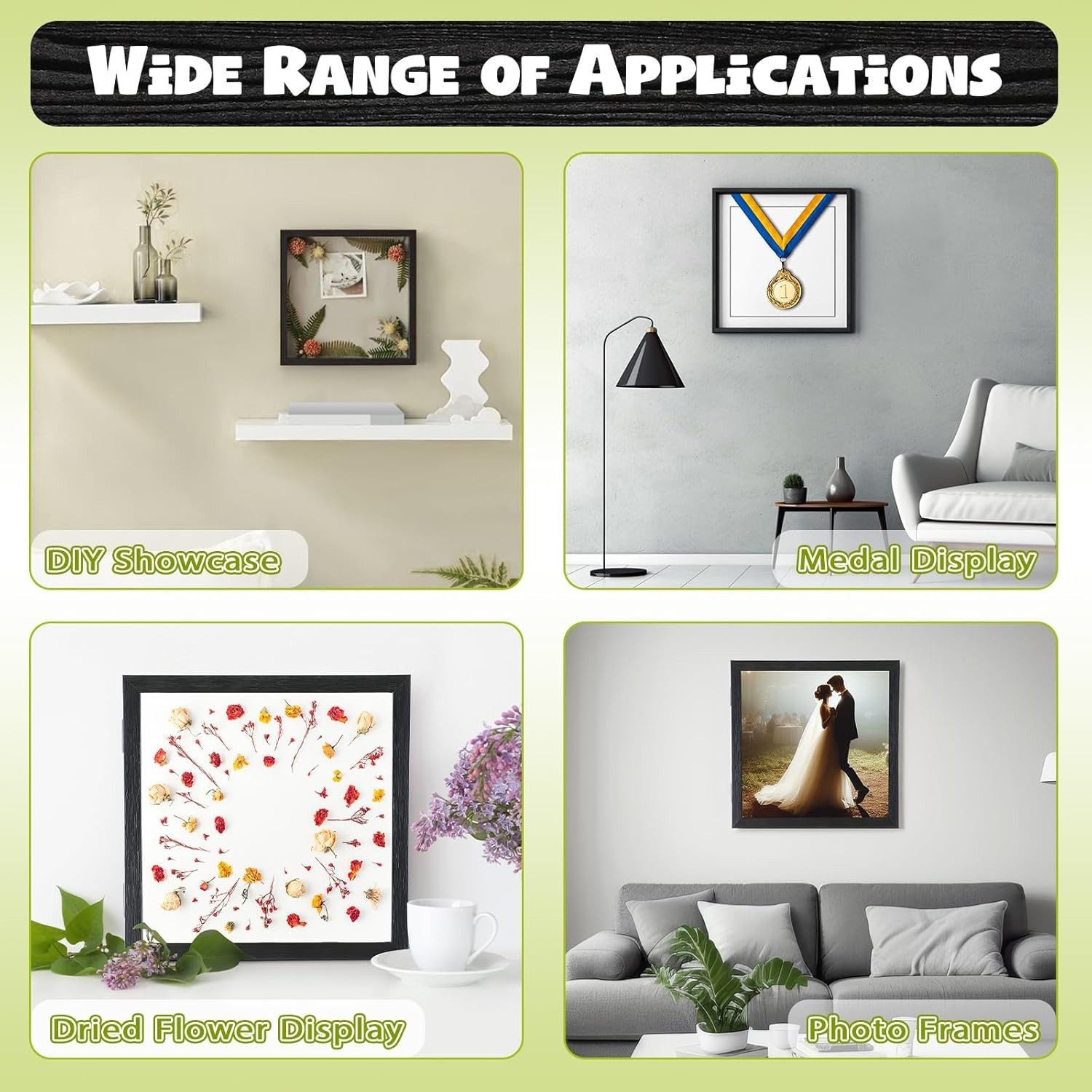 Jersey Wooden Frame Display Case -Shadow Box with 98% UV Protection Acrylic and