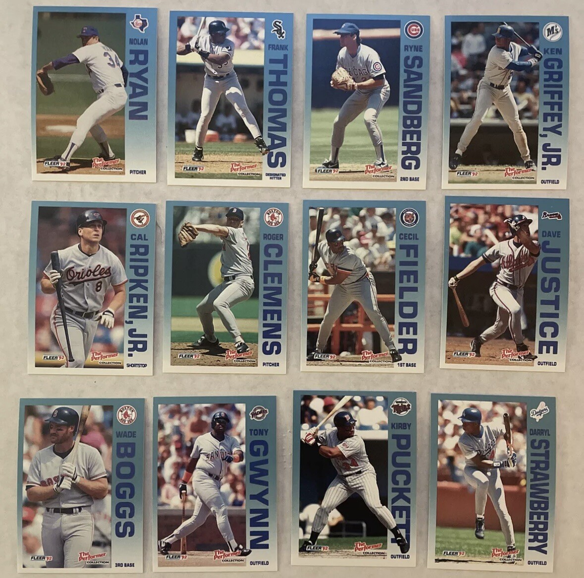 1992 FLEER 7-11 CITGO The Performer Collection Complete Set 1-24 Ken Griffey Jr