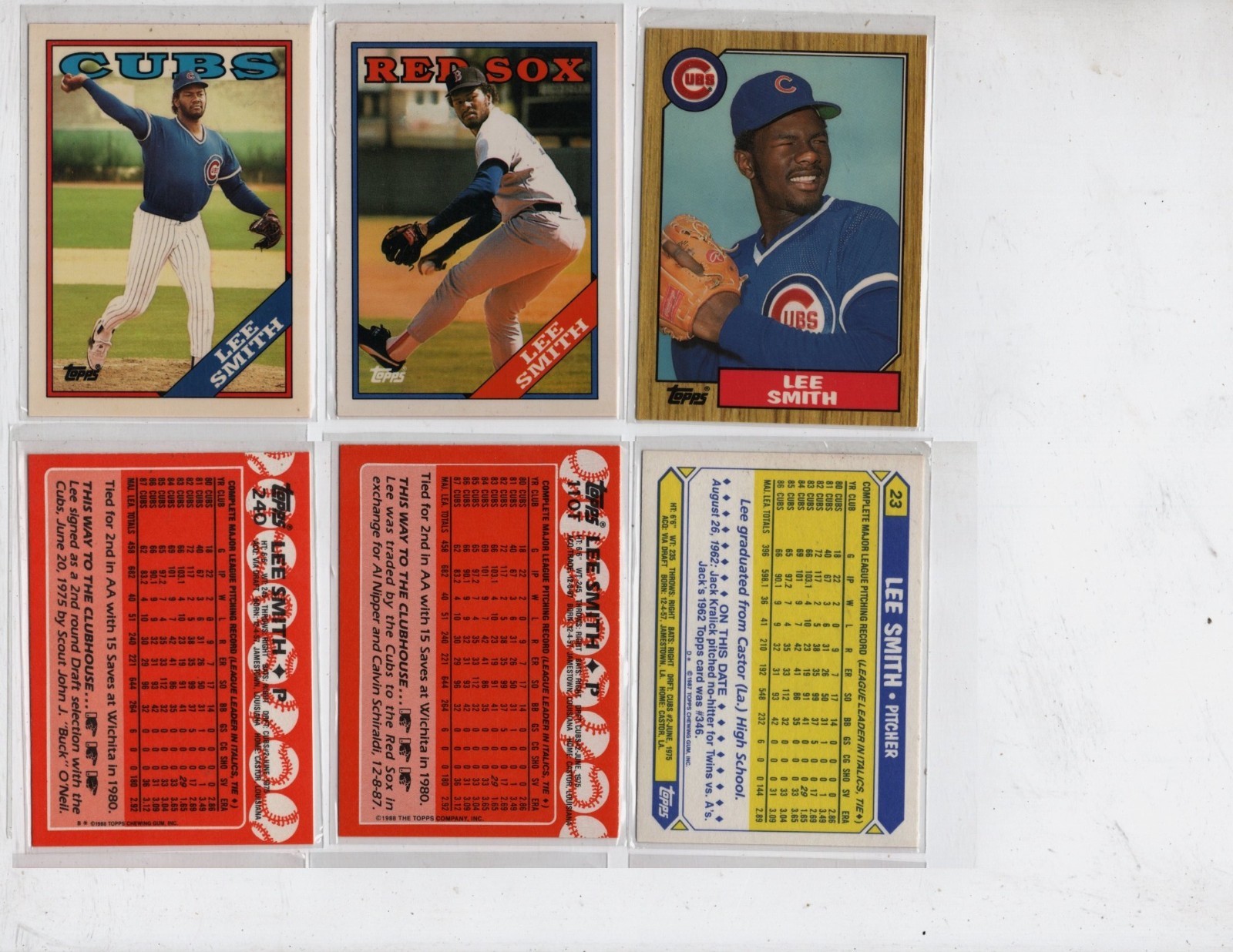 Topps Lee Smith Collectors Edition/Tiffany 3 CT. Card Lot HOF~~FREE S&H