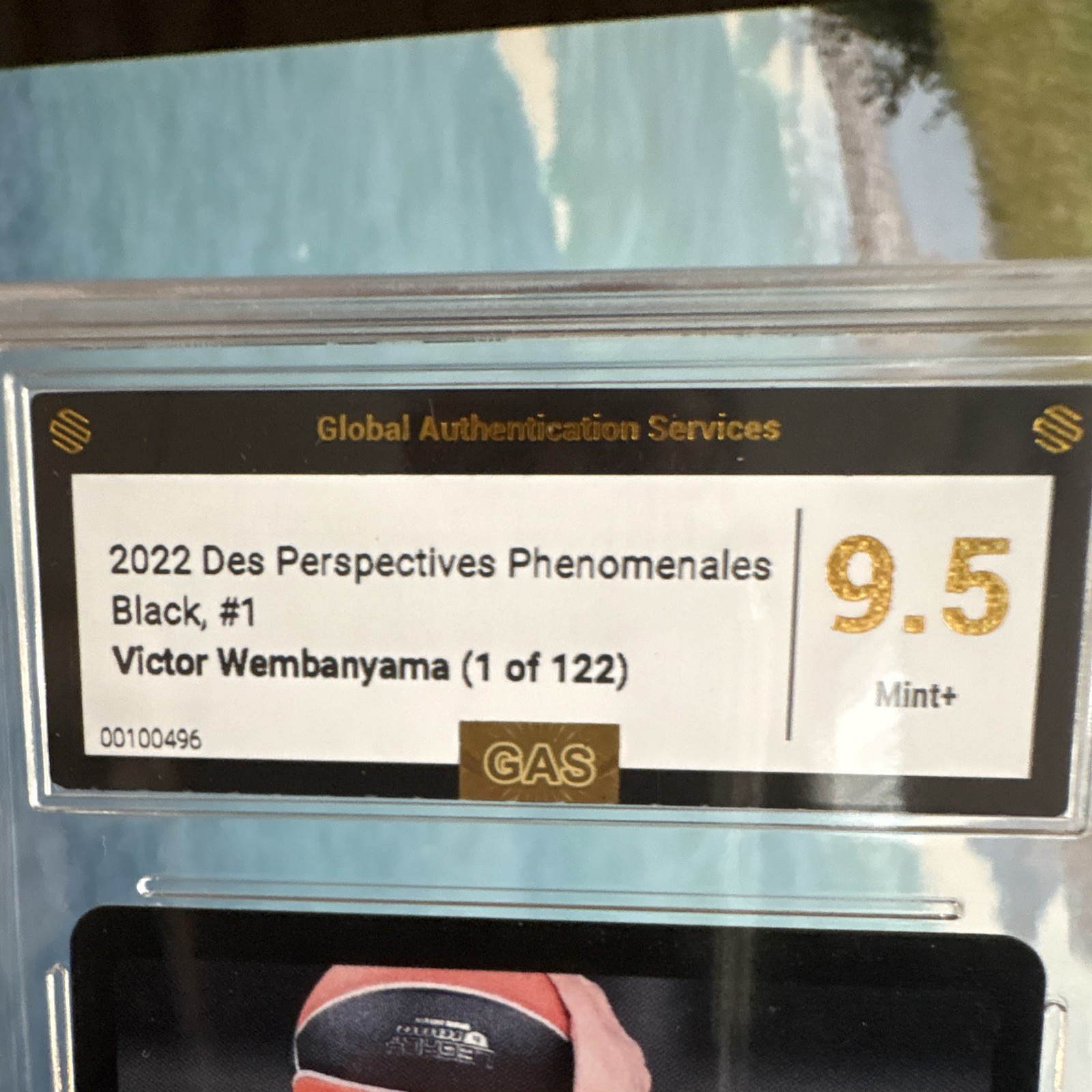 2022 Des Perspectives Phenomenales Black Victor Wembanyama #1 /122 GAS 9.5