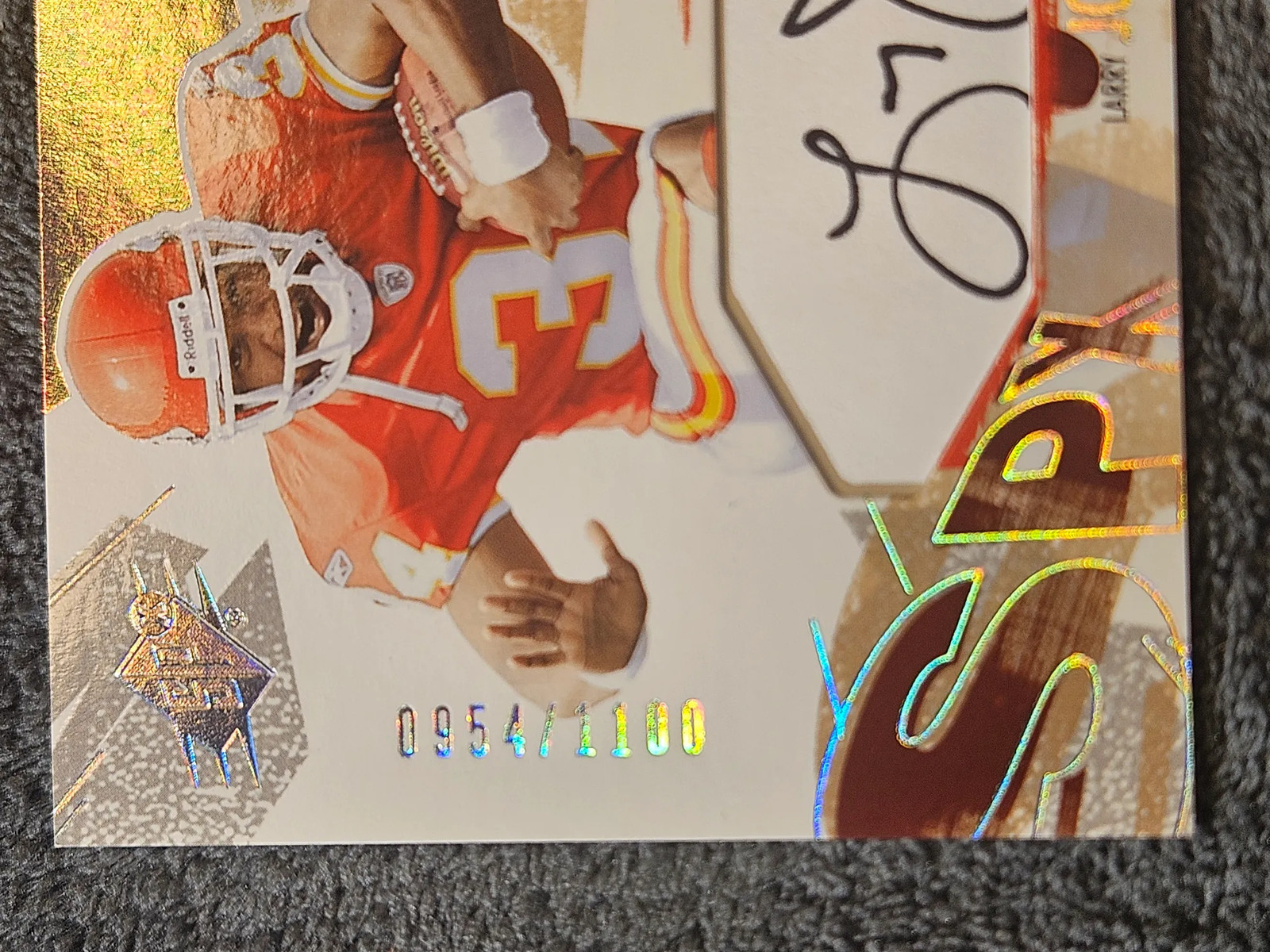 2003 Upper Deck SPx #205 Larry Johnson Rookie RC /1100 Jersey Autograph Auto