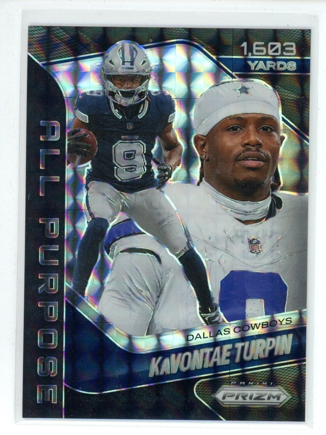 2025 Panini Prizm KaVontae Turpin All Purpose Black Finite #1/1 Cowboys #9 SP