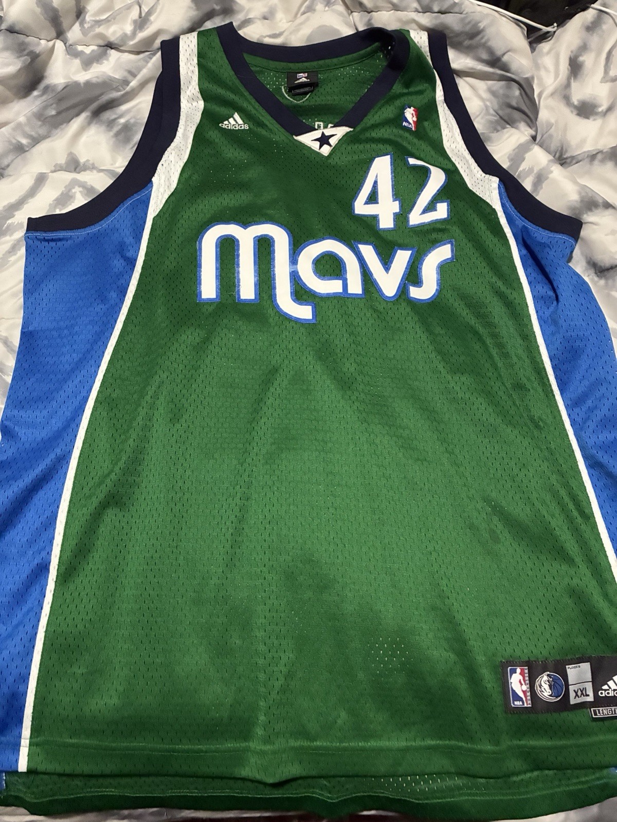 Adidas Dallas Mavericks Jerry Stackhouse #42 Jersey Green Mens Medium NBA
