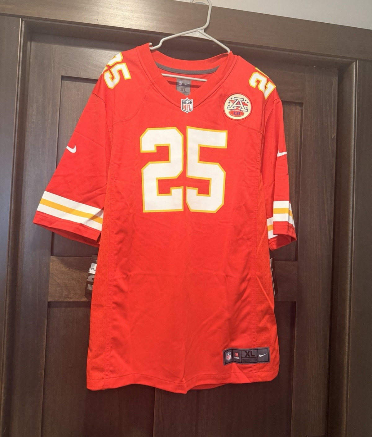 Nike Kansas City Chiefs Clyde Edwards-Helaire #25 NFL Jersey Men’s XL Red