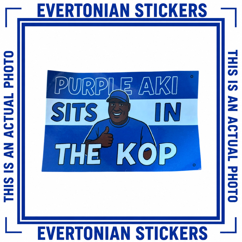 Evertonians Stickers | Mixed Designs | Everton Inspired | Terrace Culture | Blue