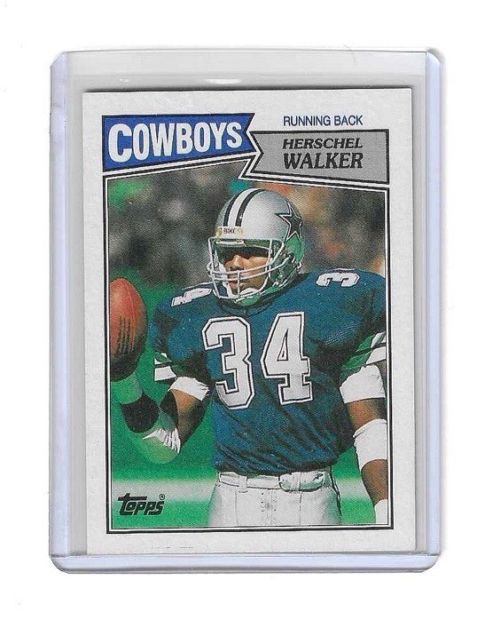 1987 Topps Herschel Walker (Running Back in Dark Blue) #264 Rookie RC