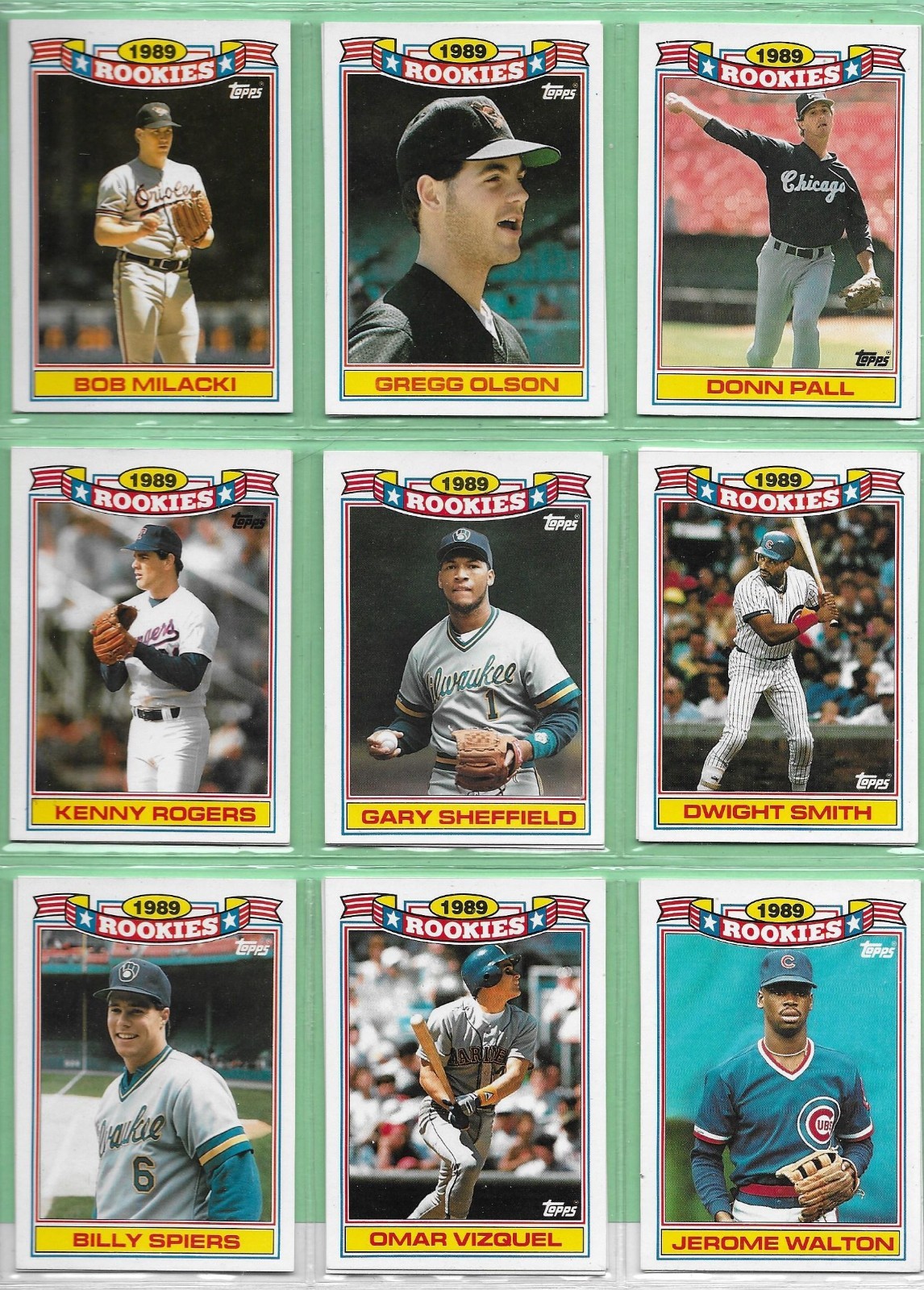 1990 Topps Baseball – 1989 Rookies – Pick Your Cards & Fill Your Sets👍