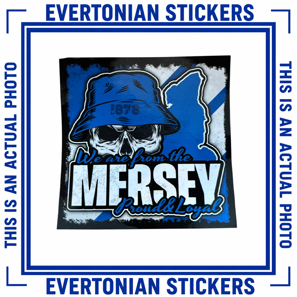 Evertonians Stickers | Mixed Designs | Everton Inspired | Terrace Culture | Blue