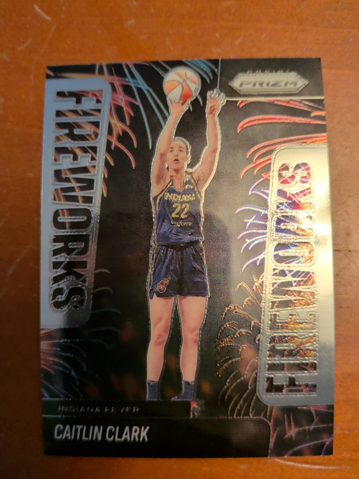 2025 Panini Prizm WNBA Caitlin Clark Fireworks #9 Indiana Fever