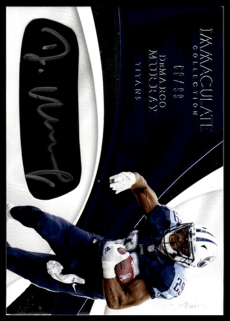 2017 Immaculate DeMarco Murray Eye Black Auto #/99 Titans SN,AU