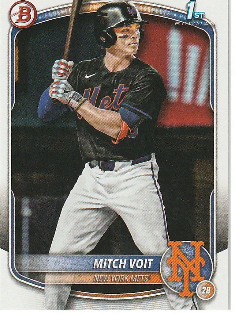 Mitch Voit New York Mets 2025 Bowman Draft 1st Bowman ***