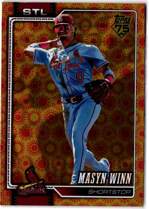 2026 Topps Series 2 Masyn Winn #526 Orange “SUN” Holo Foil St. Louis Cardinals