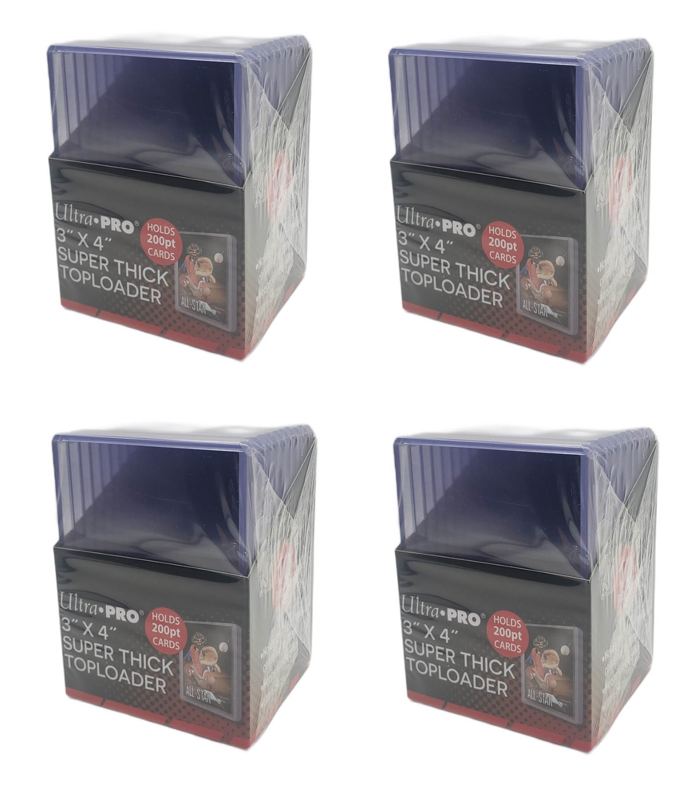 (40) Ultra Pro Super Thick 200pt Toploader Card Holders For Extra Thick Cards