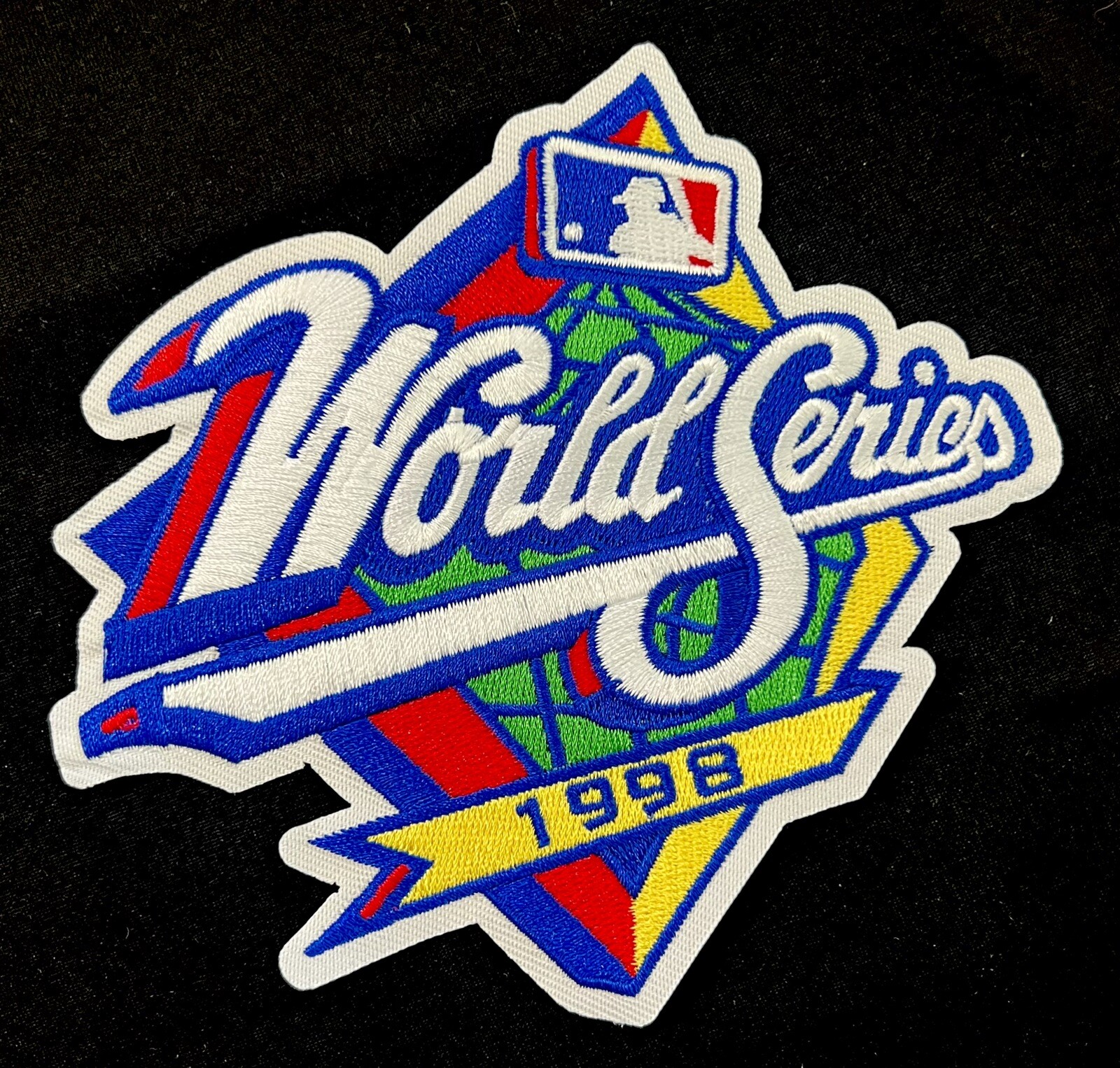1998 New York Yankees vs SD Padres MLB World Series Jersey Official Sleeve Patch