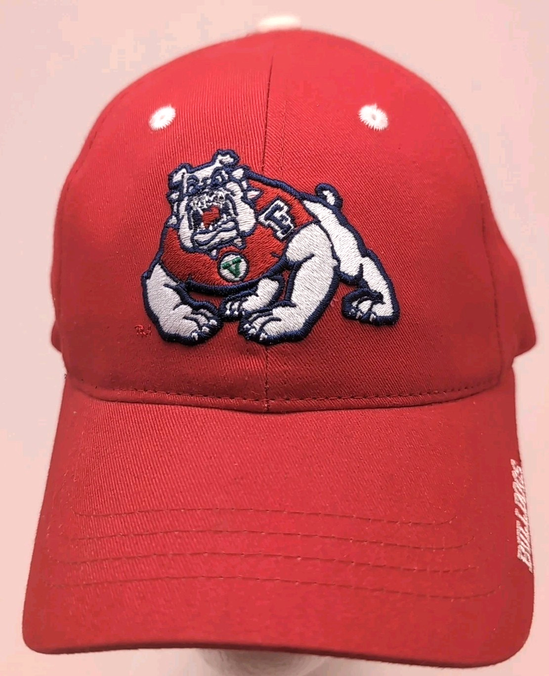 U-Name-It Campuswear Men’s Fresno State Bulldogs Strap Hat Red Embroidered Logo
