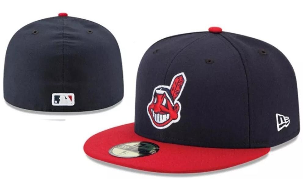 NEW Men’s Cleveland Indians 59FIFTY Fitted Hat MLB Baseball 5950 cap