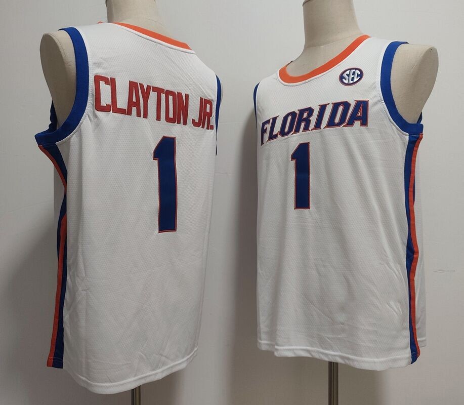 Custom #1 Walter Clayton Jr. Jersey Men’s/Youth Size Stitched White