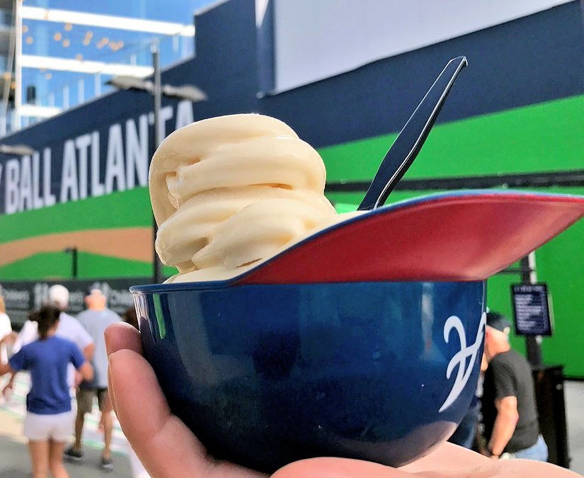 Atlanta Braves MLB Baseball 8oz Ice Cream Sundae Helmet Snack Bowl Cup NEW