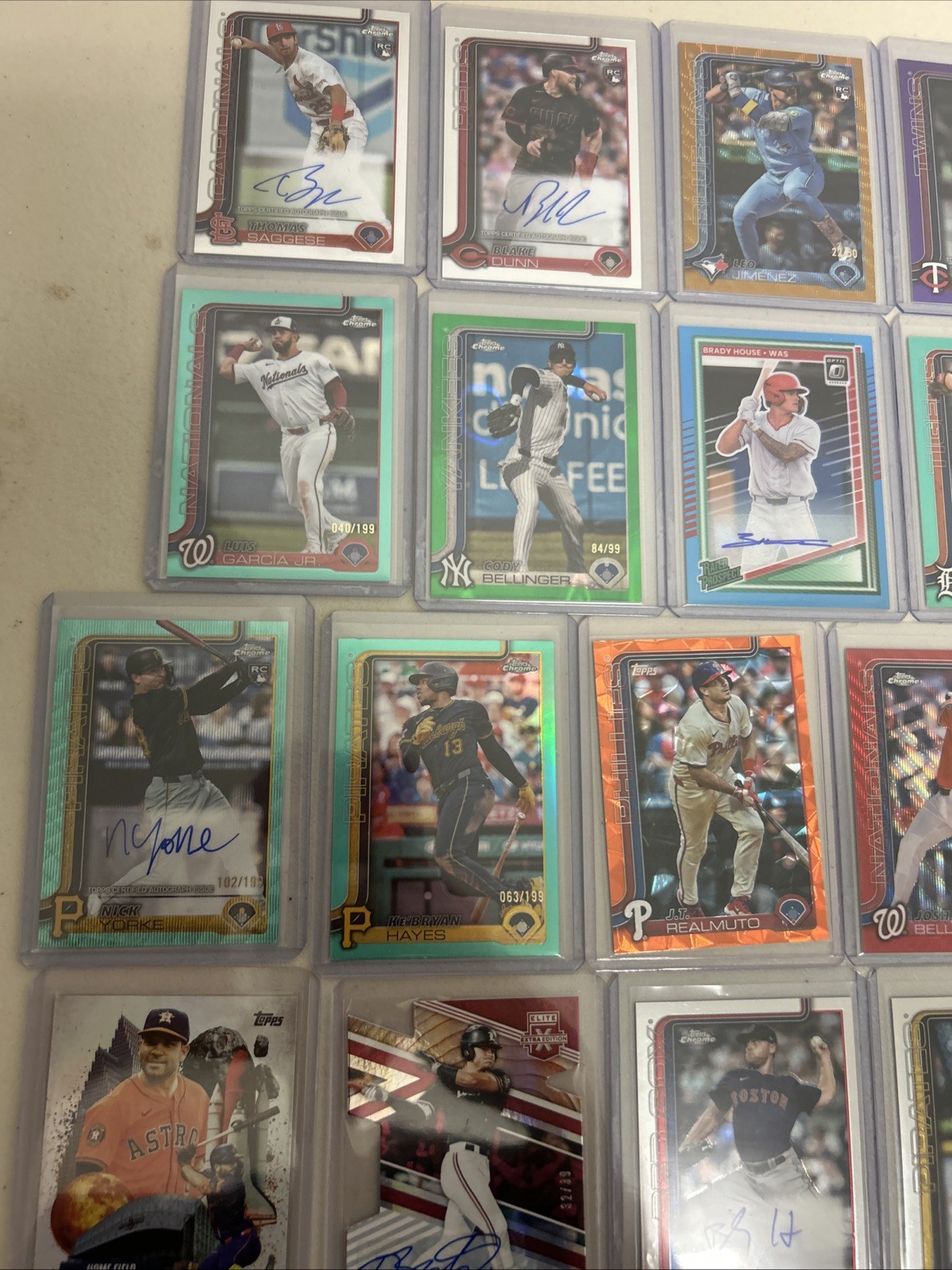 2025 Topps Chrome Baseball Cards Autos Numbered /5 /25 /50 /99