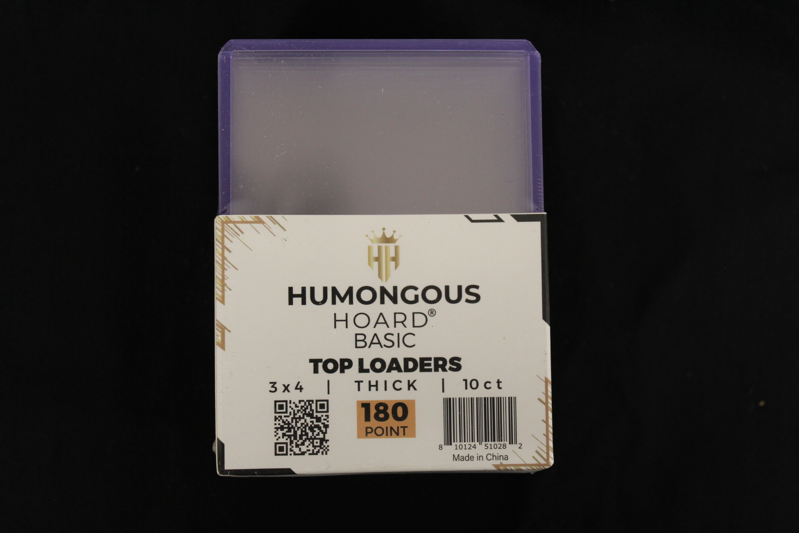 (50) Humongous Hoard 3″ x 4″ Basic 180Pt Thick Top Loaders 5 Packs