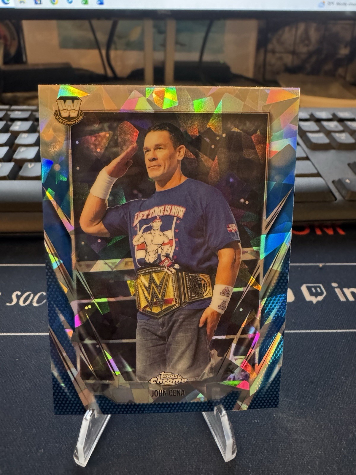 John Cena 2026 Topps Chrome Sapphire WWE Sapphire No 2