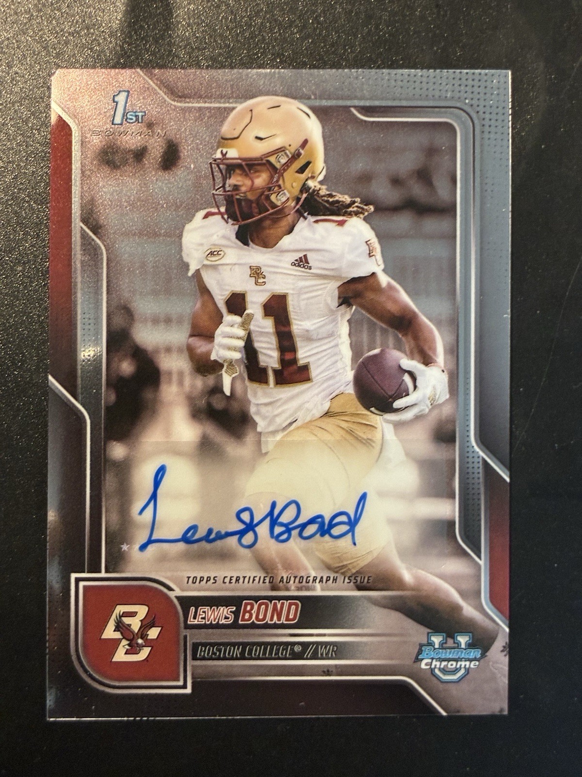 2025 Bowman Chrome University Lewis Bond Prospect Auto #BCA-LBO