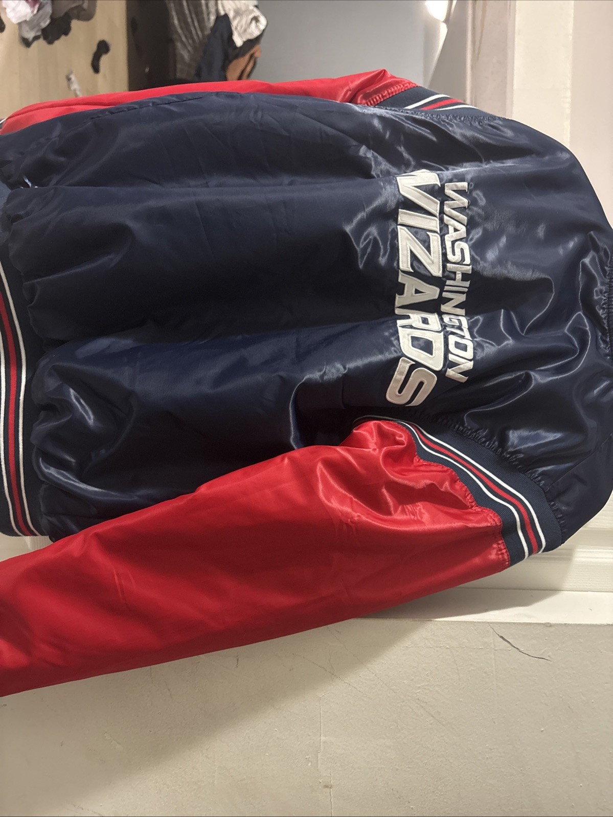 Washington Wizards NBA Jackets Men’s Large Button Up Comfortable with Pockets