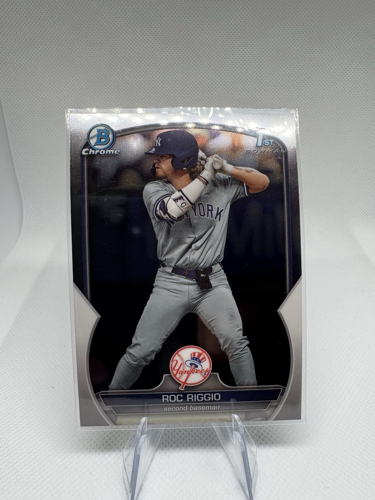 2023 Bowman Draft Chrome 1st Bowman Roc Riggio #BDC-30 New York Yankees