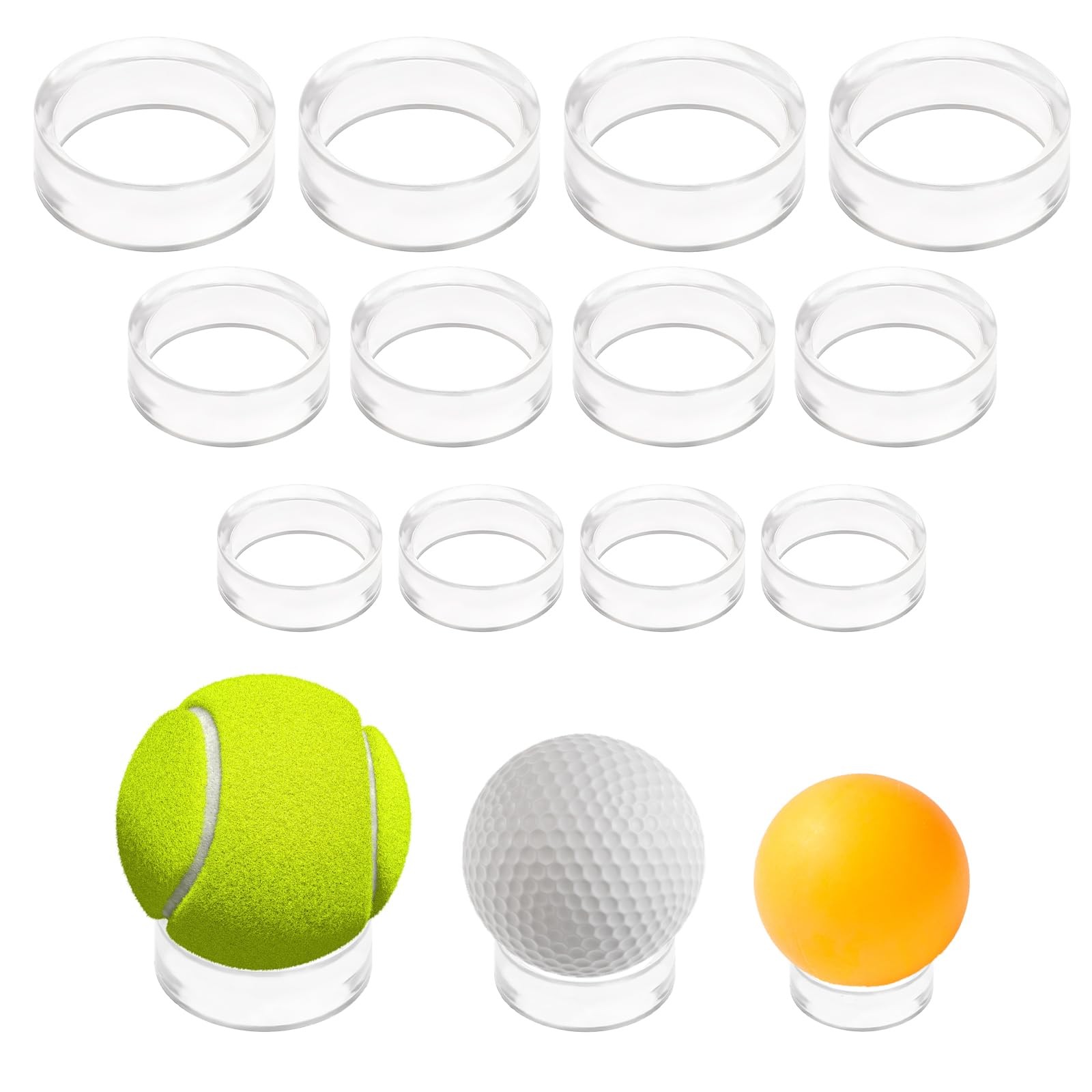 15Pcs Baseball Holder, Ball Stand Baseball Stand Sphere Holders for Display C…