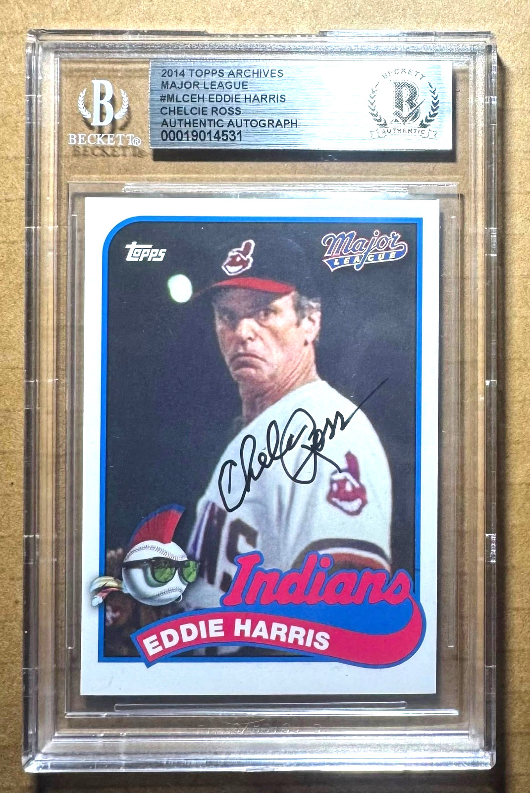 CHELCIE ROSS EDDIE HARRIS BAS Beckett Authentic SIGNED 2014 TOPPS MAJOR LEAGUE