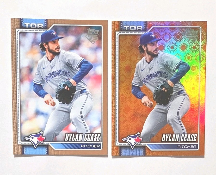 2026 Topps (×2) Gold/2026 & Sun Foil #547 Dylan Cease (BLUEJAYS) !!