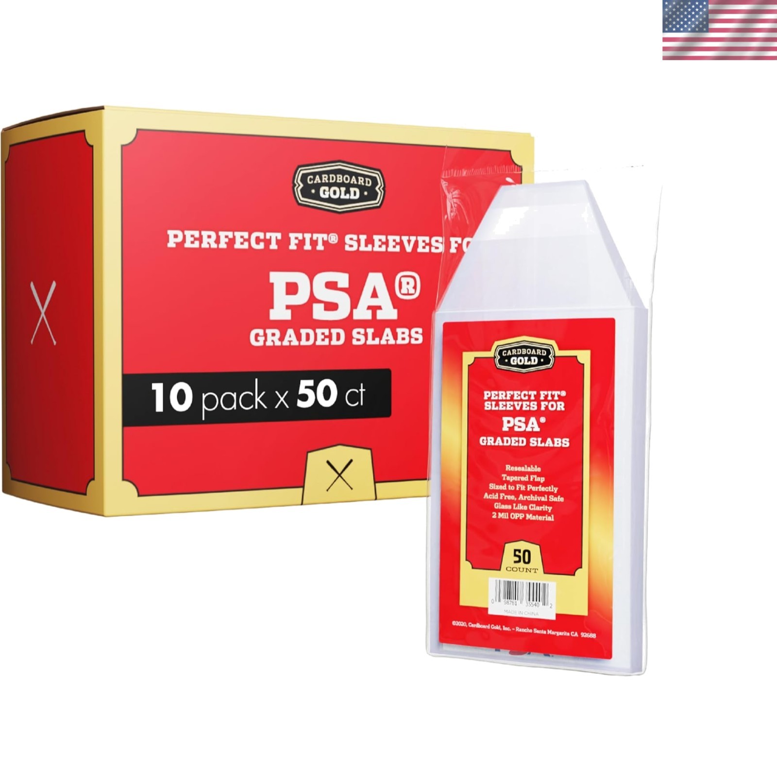 50 PSA Graded Card Sleeves – Acid-Free for Lasting Preservation