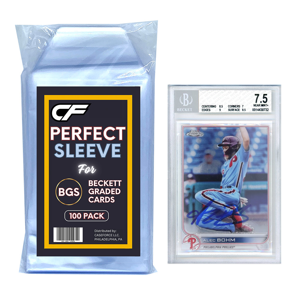 CF Graded Card Sleeves Perfect fit for BGS Trading Card Slabs Premium 2mm Thick