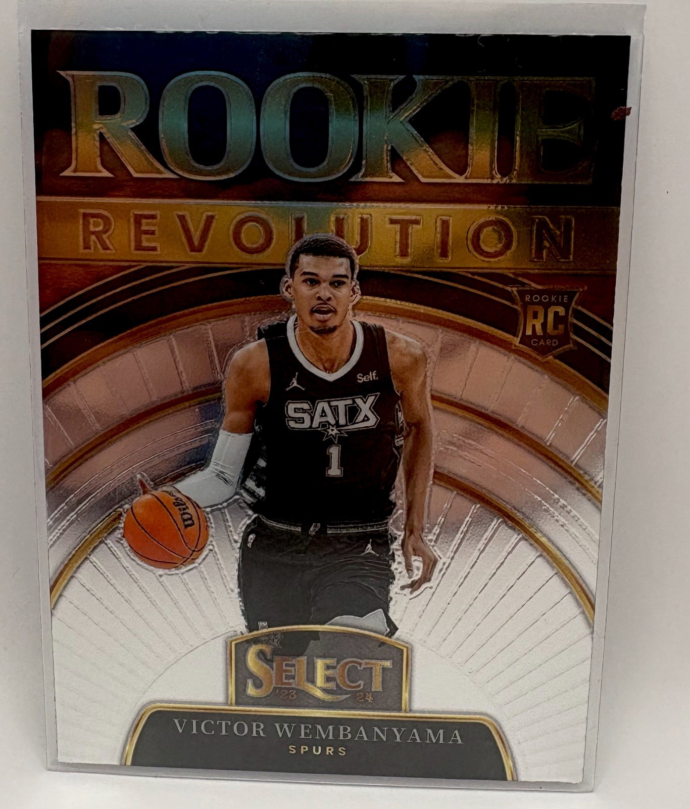 2023-24 Panini Select Basketball Victor Wembanyama #9 RC Rookie Revolution Spurs