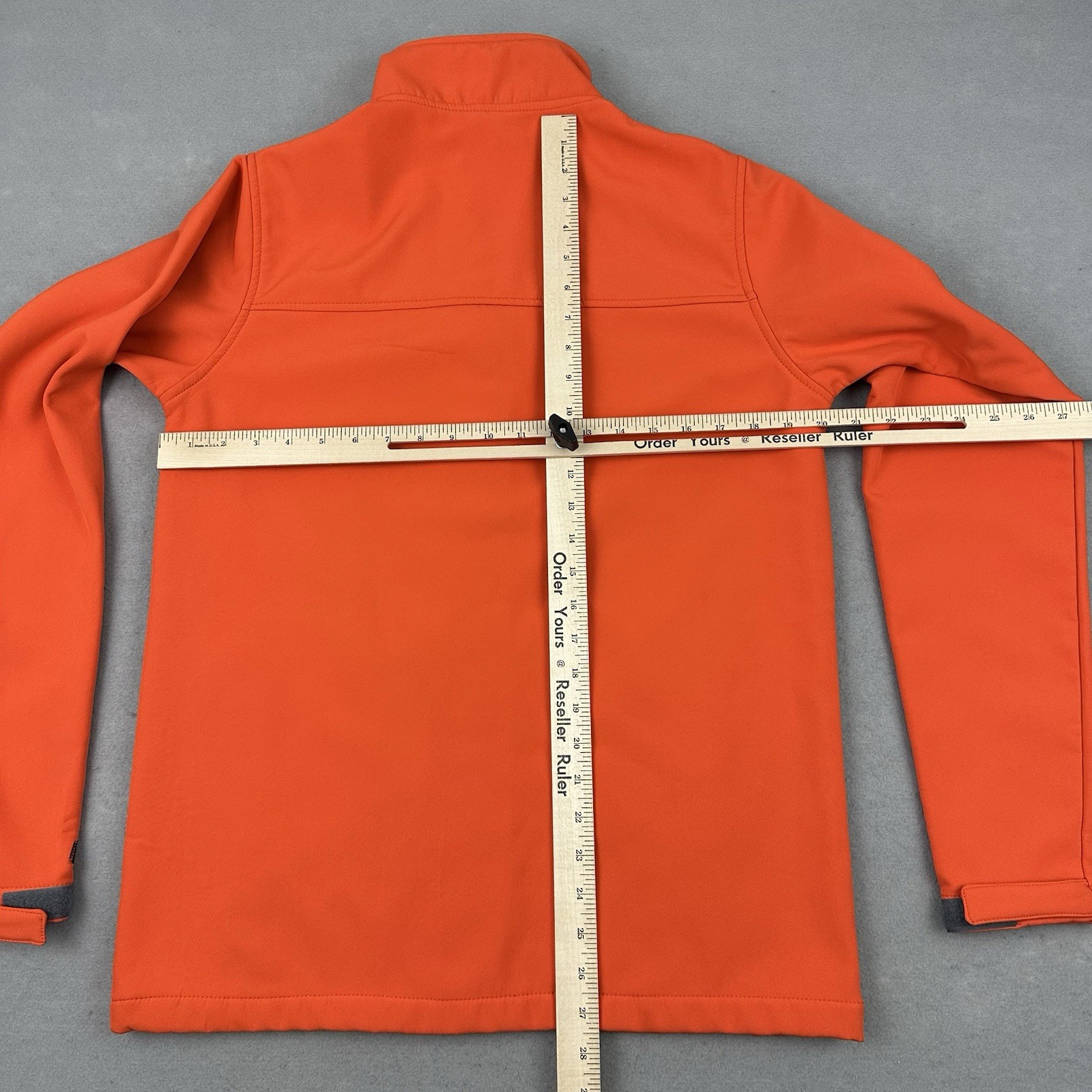 Syracuse Orange Jacket Men Small Orange Solid Full Zip Windbreaker Russell NCAA