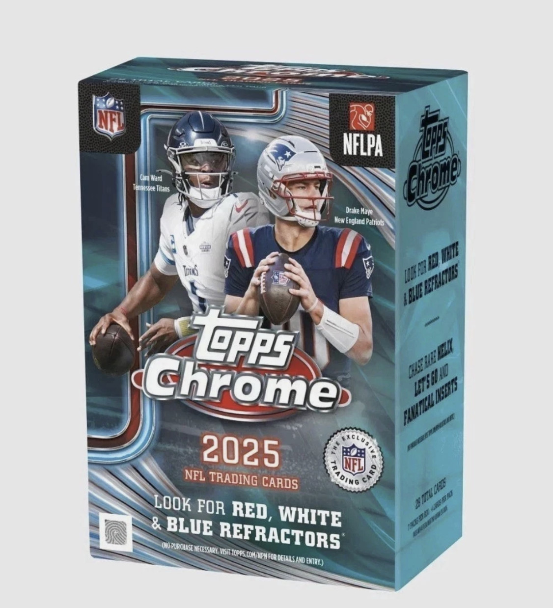 2025 Topps Chrome Football Blaster Box – Factory Sealed New !