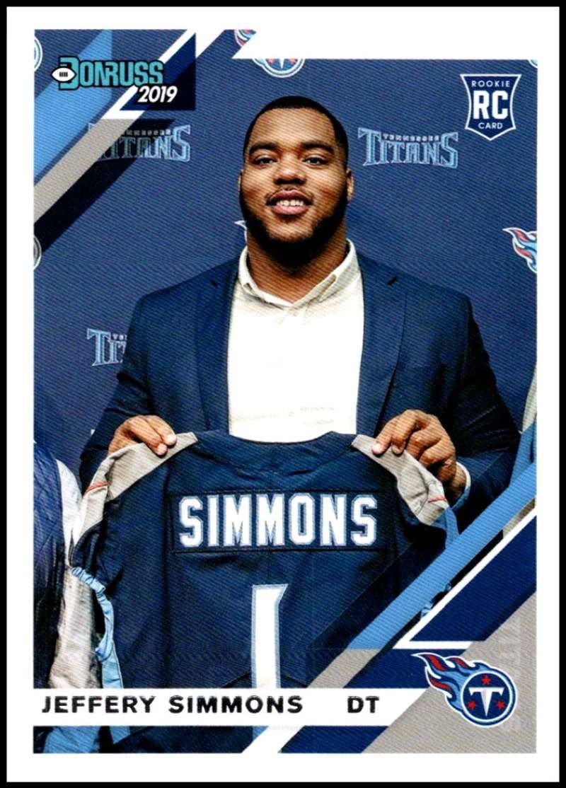 2019 DONRUSS #258 JEFFERY SIMMONS RC ROOKIE TENNESSEE TITANS FOOTBALL