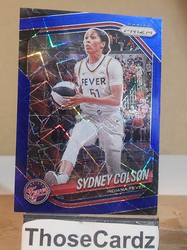 2025 Panini Prizm WNBA Blue Velocity Prizms #1 Sydney Colson