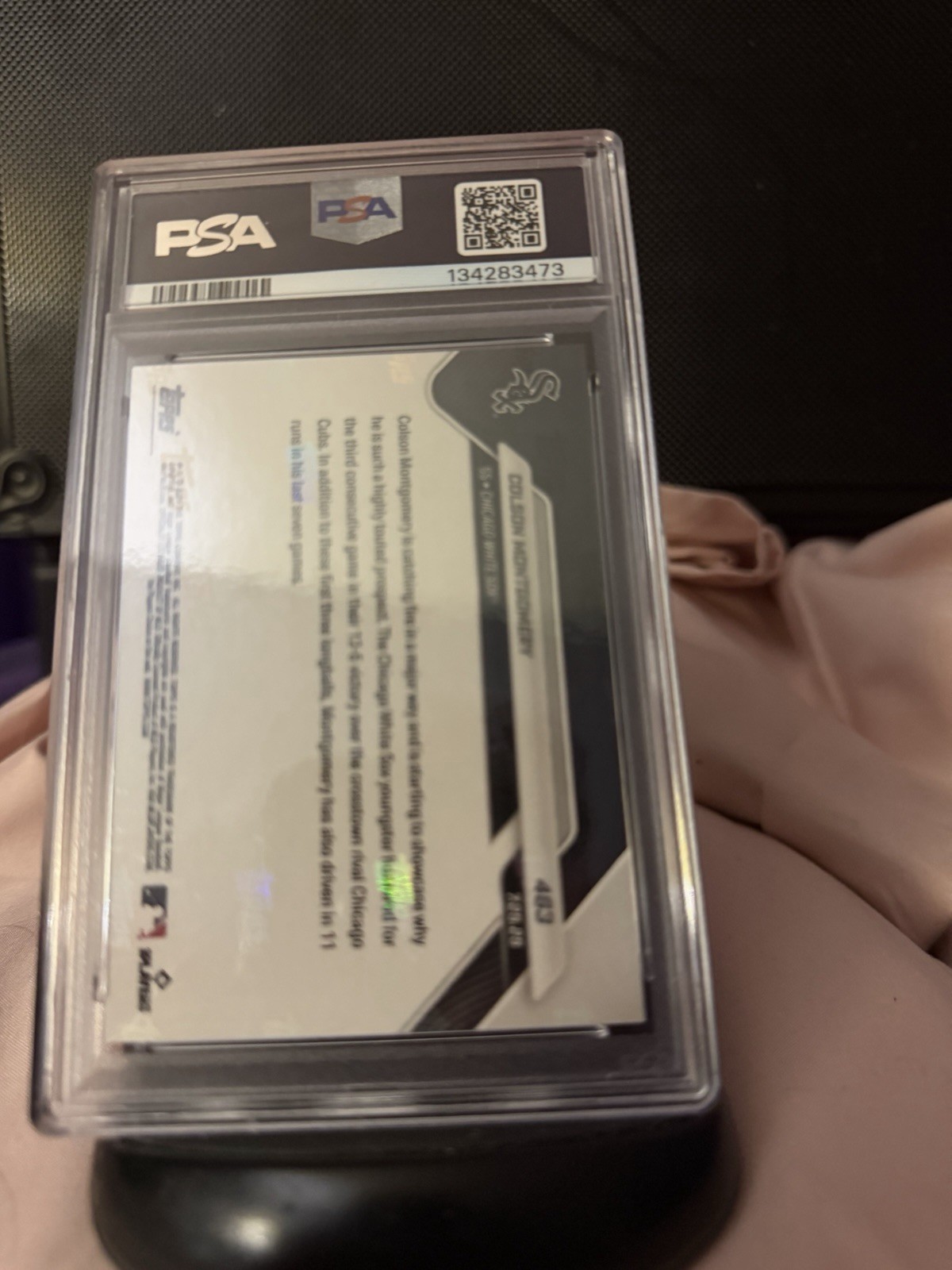 Topps 2025 Now Colson Montgomery Call Up Gold Foil #463 PSA 10 20/50