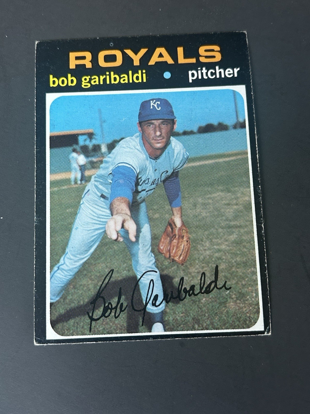 1971 TOPPS BASEBALL #701 Bob Garibaldi EX/EX+ Tough Hi Number KC Royals
